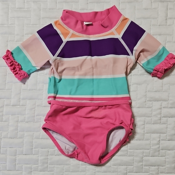 Baby GIRL Ruffle Butts Swim 6-12 Months - Picture 1 of 11